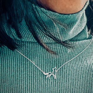 Dainty Wolf Necklace: Minimalist Jewelry Gift