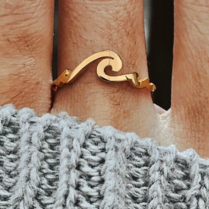 Ocean Wave Ring - Etsy