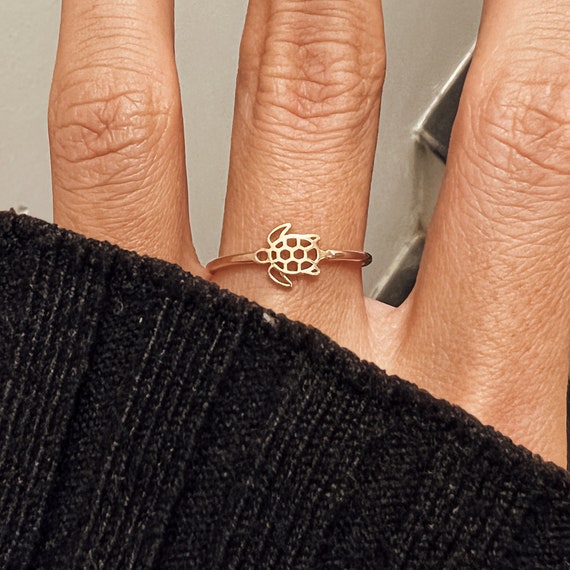 Turtle ring shop for women