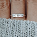 Dainty Mountain Ring Silver Nature Ring Mountain Range Ring Mountain Outdoor Jewelry Gift For Women product logo