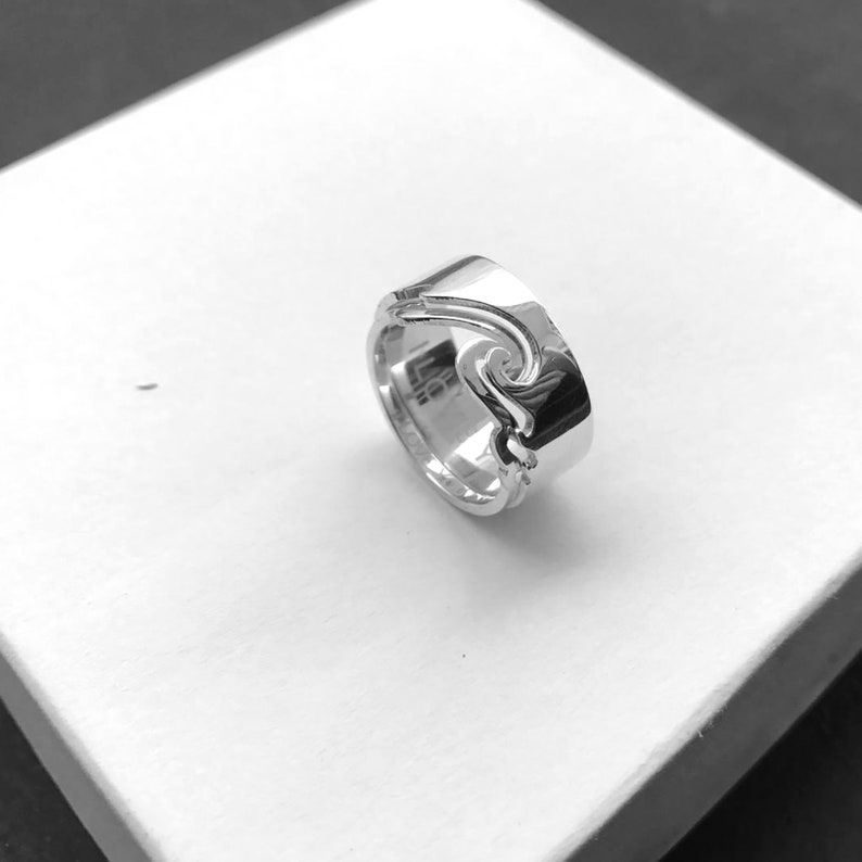 Wave Matching Rings For Couples Promise Rings His And Hers ...