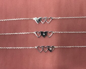 Buy Trio Hearts Bracelet: Sisterhood Friendship Jewelry Gift