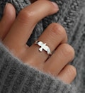 Silver Raven Ring: Simple Crow Jewelry Gift product logo