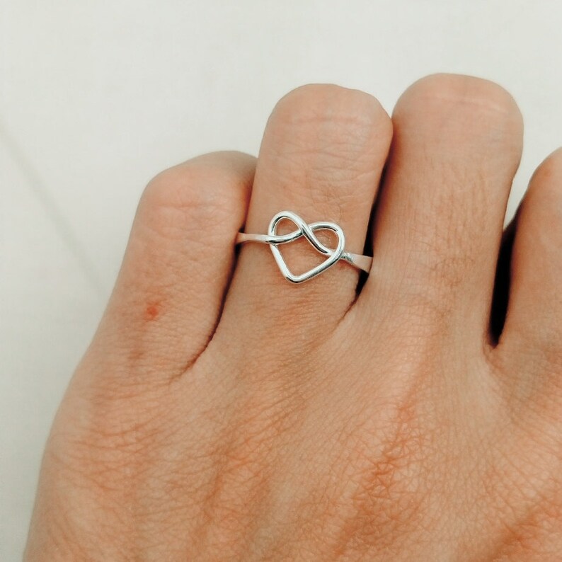 Love Knot Ring Promise Ring For Her Knot Ring Infinity Etsy