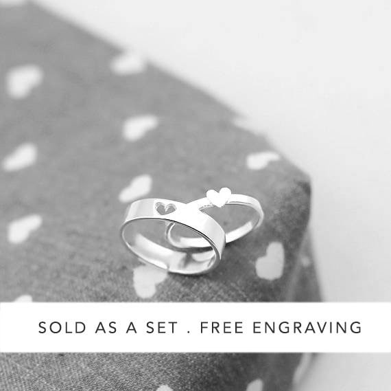 his and her couple rings