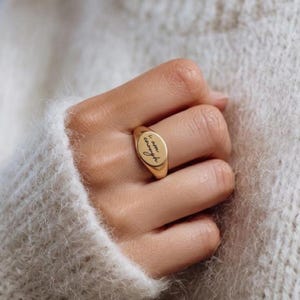 gold i am enough ring signet promise ring to self waterproof ring i am enough jewelry self love ring affirmation ring you are enough enough ring promise ring to self make it happen ring love self ring motivational signet ring independent ring Christmas Gift For Sister Best Friend Daughter Mom