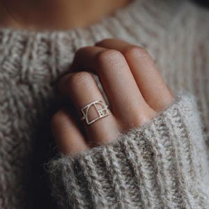 Gold Fibonacci Ratio Ring, Handmade Math Jewelry