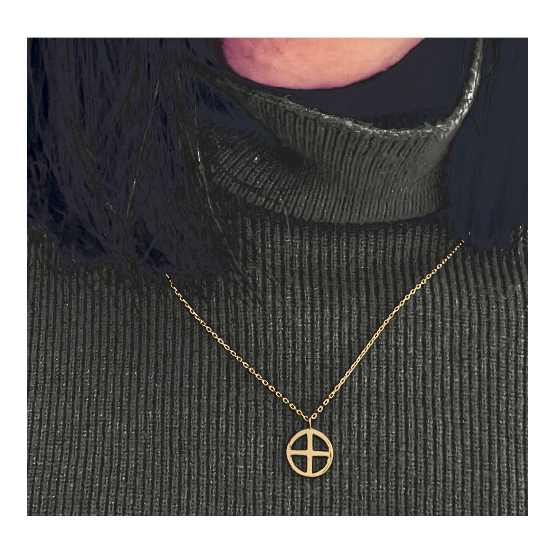 Solar 2024 cross necklace