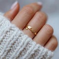 Gold Lavender Flower Ring: Dainty Floral Jewelry product logo