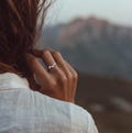 Silver Mountain Ring: Nature Lover Dainty Jewelry product logo