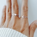 Silver Sun and Moon Ring Set for Best Friend Matching Rings Friendship Jewelry Gift Personalized BFF Rings Sister product logo