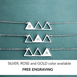 Three Sisters Necklace Gold 