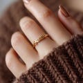 Dainty Gold Breathe Ring: Yoga Meditation Jewelry product logo