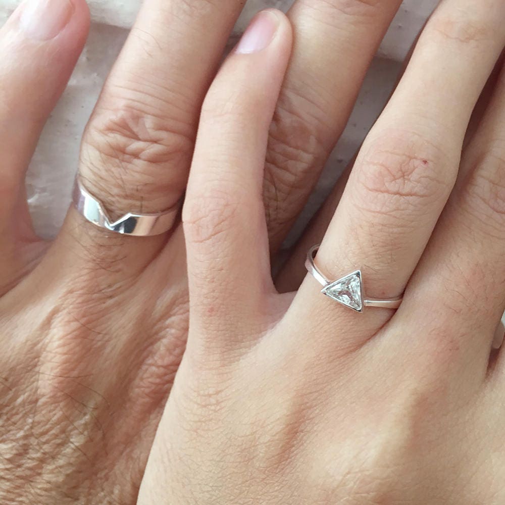 Matching Promise Rings His and Her Promise Rings Promise Etsy