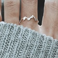 Silver Mountain Ring, Gold Nature Ring, Mountain Range Ring, Mountain Jewelry, Dainty Ring, Nature Lover Thumb Ring product logo
