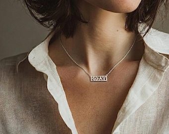 God Is Greater Than Highs and Lows Necklace: Silver Christian Jewelry Gift