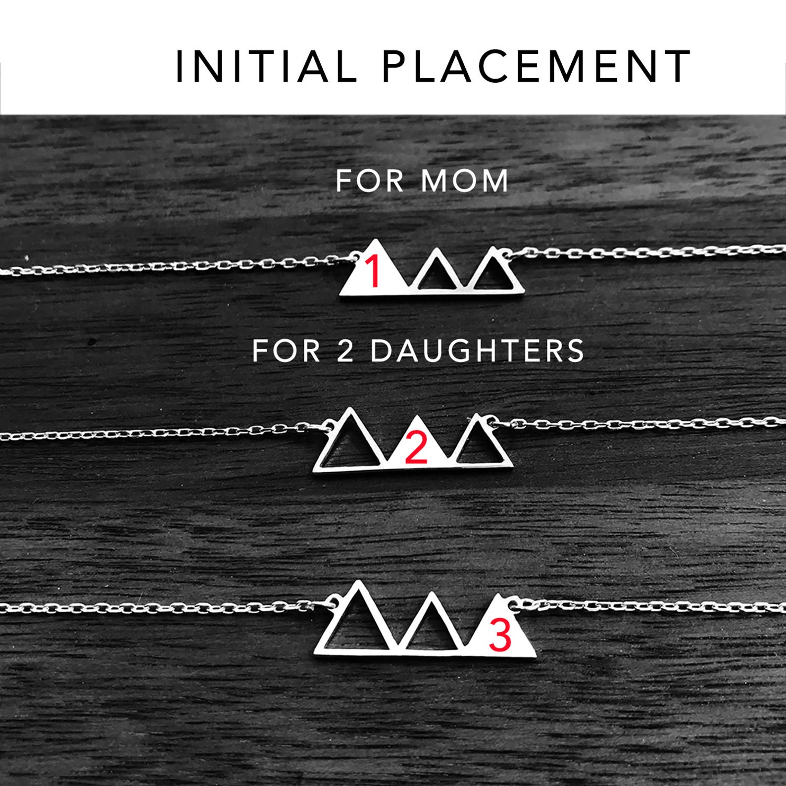 Mother 2 Daughter Necklace Set Mother Daughter Gift Mother Etsy