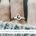 Mother Daughter Ring, Personalized Jewelry Gift For Mom Daughter, New Mom Ring, Mother Daughter Jewelry, Dainty Ring product logo