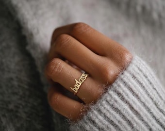 Dainty Badass Ring: Feminist Jewelry Gift