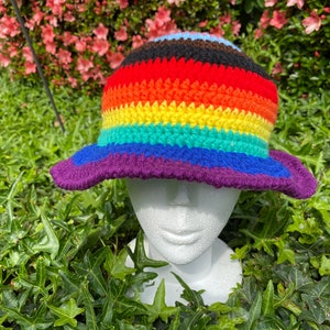 PRIDE Crochet Bucket Hat