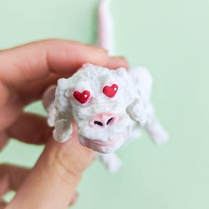 Articulated Luck Dragon Falkor Valentine Edition, Inspired by The Neverending Story, Poseable Falcor Figurine, Collectible Figure Gift