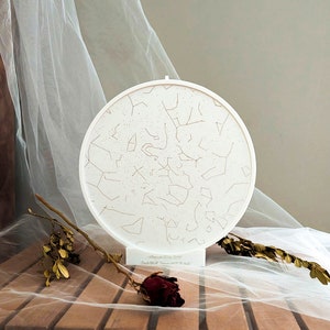 Mappa luminosa notturna personalizzata per regalo di nozze - Mappa luminosa delle costellazioni per anniversario in base all&#39;anno - La notte in cui ho detto sì, regalo celeste per il fidanzato