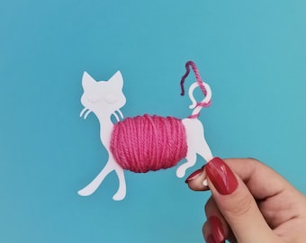 Cat Yarn Bobbin – PLA Scrap Yarn Holder, Knitting Supplies