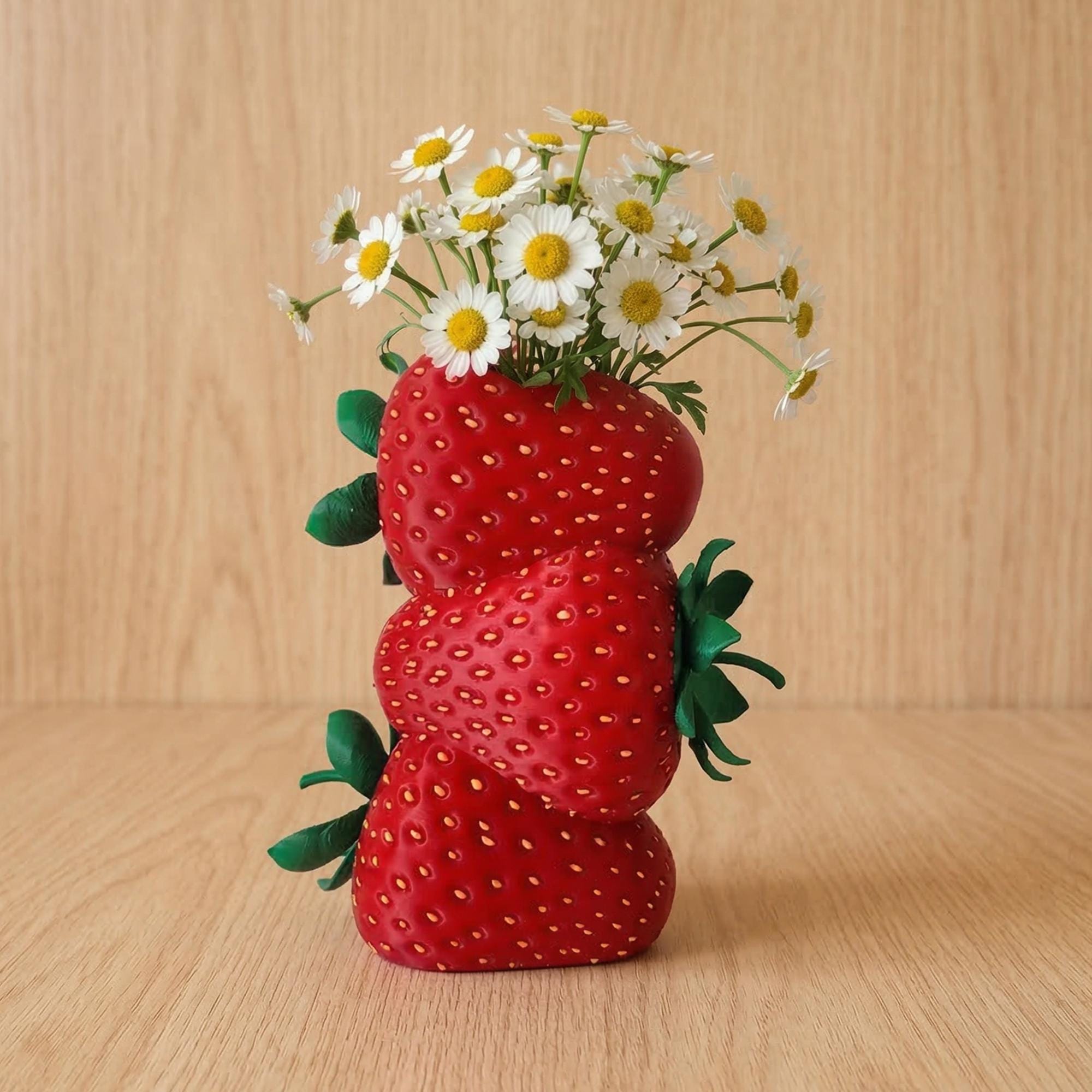 Stacked Strawberry Vase for Dried Flowers – Cottagecore Kitchen