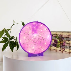 Aangepaste hemelkaart kinderkamerlamp - sterrenhemel sterrenkaart nachtlampje - gepersonaliseerde kinderkamerverlichting decoratie - sterrenkaart uniek kraamcadeau