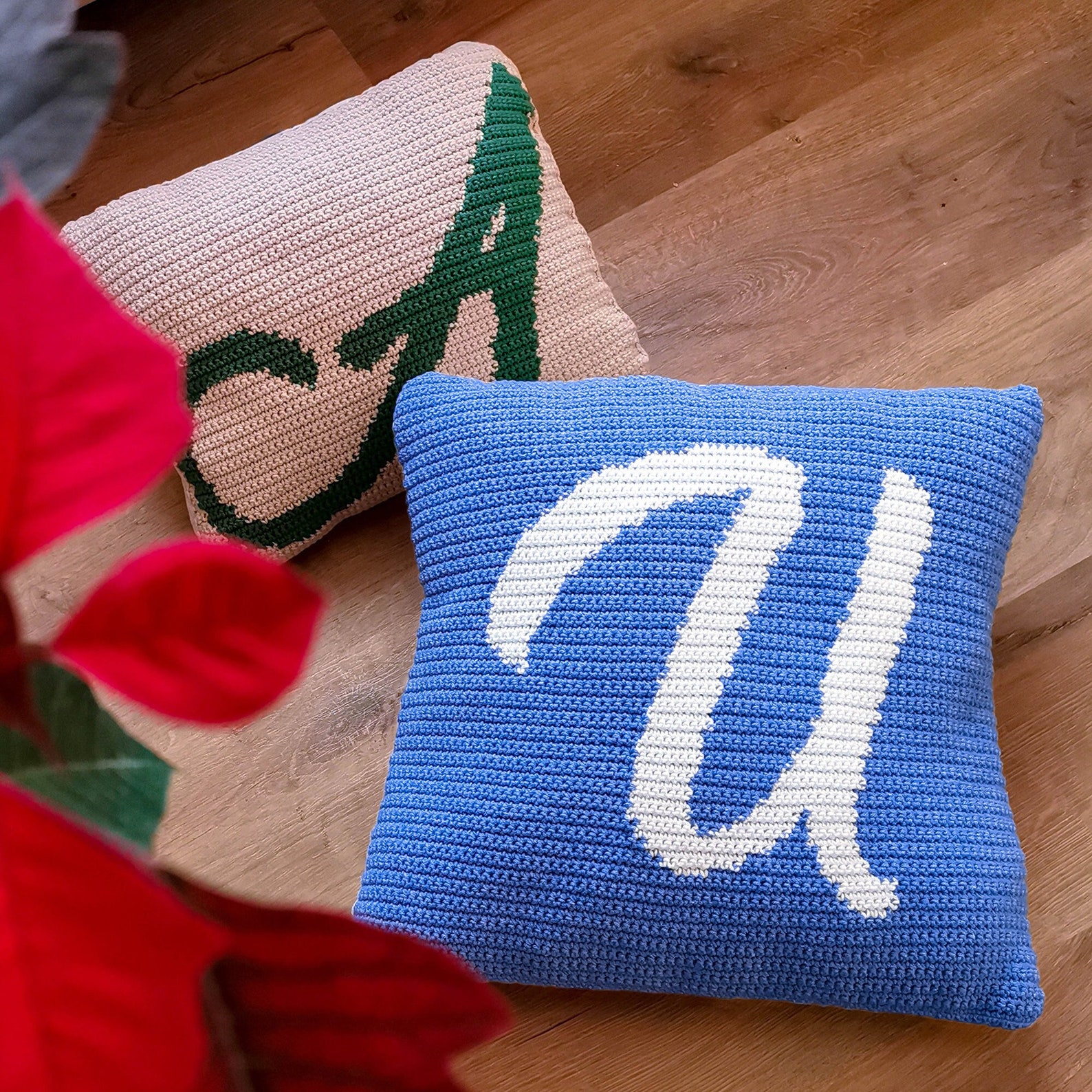 Crochet Monogram Pillow Easy PDF Pattern Personalized Letter Etsy