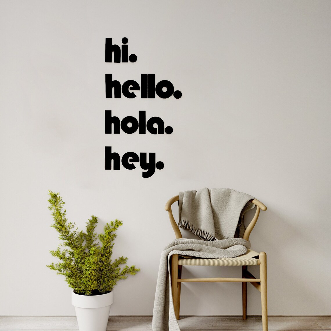 Hello Wall Decor Hello Sign Front Door Decor Sign Etsy