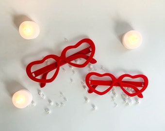 Mommy & Me Heart Eyeglasses - Valentine's Day Photo Props