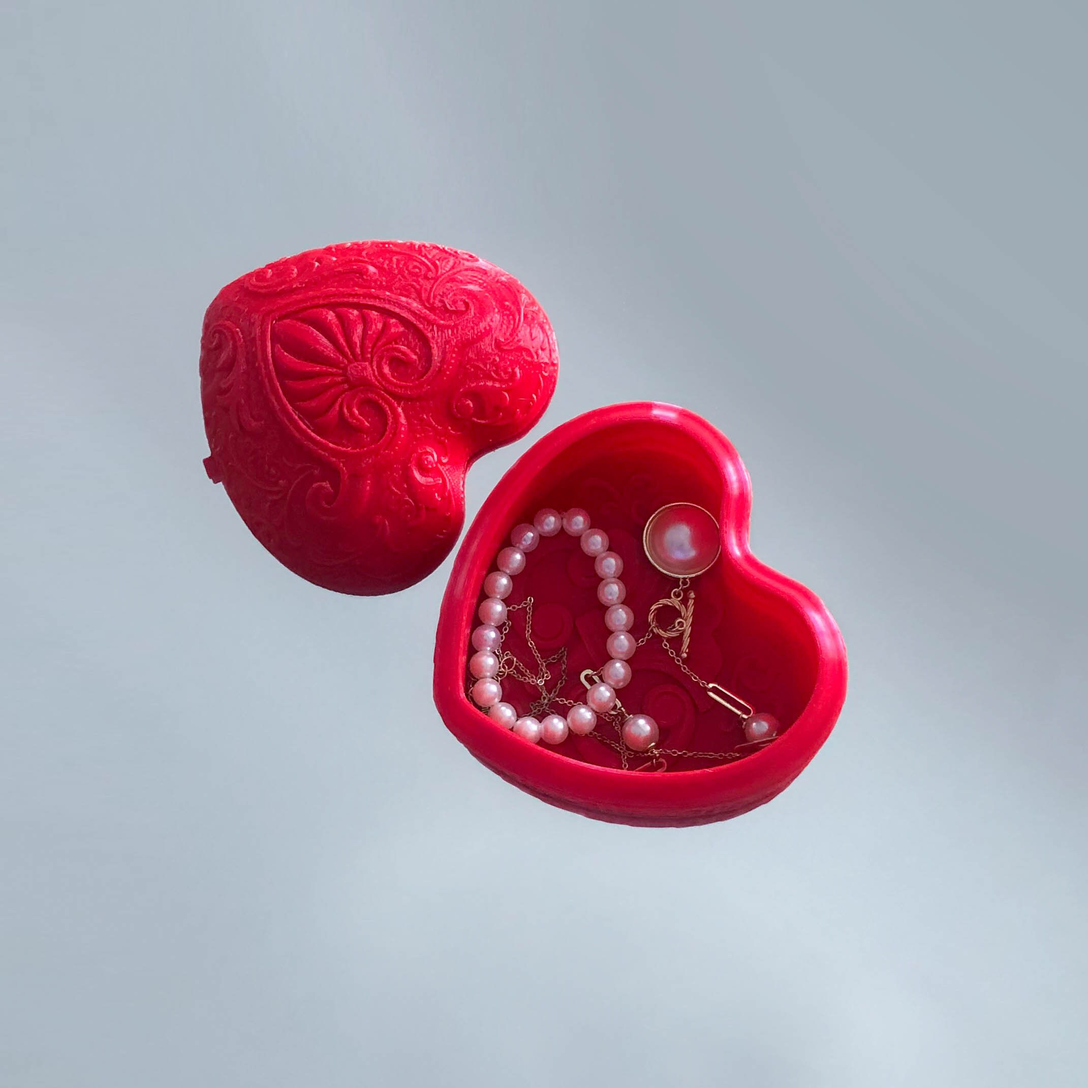 Heart Shaped Keepsake Gift Box Valentine Gift of Love Etsy