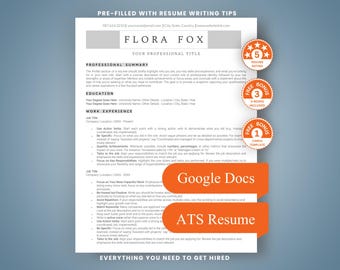Tech Resume Template Google Docs ATS Friendly Software Engineer CV IT Project Manager Bundle