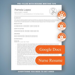 Nurse Manager Resume Template Google Docs ATS Friendly Nursing Leadership Director CV Management Bundle