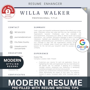 Google Docs Resume Template | Best Professional Resume Template with Cover Letter & References, Executive Resume CV Template Google Docs