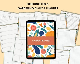 Digital Garden Planner: GoodNotes iPad Tracker & Journal (Digital Download)