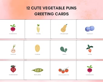 Printable Pun Valentine's Day Cards: Funny Couples Greeting Cards (Instant Download)