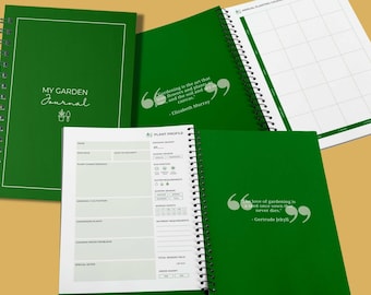 Amigo del jardinero - Diario de jardinería, libro de registro, rastreador y libro de trabajo de 70 páginas - Verde y blanco
