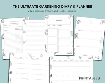 2023 Garden Planner: Printable Gardening Diary & Calendar (PDF)