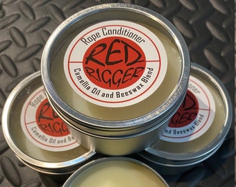 Red Rigger Rope Conditioner – Handmade Camellia Oil & Beeswax Balm