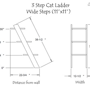 Cat Ladder - 3 Step Walnut Hardwood | Handcrafted High-Quality Ladder for Cats | Beautifully Designed Pet Furniture Complements Any Décor image 10
