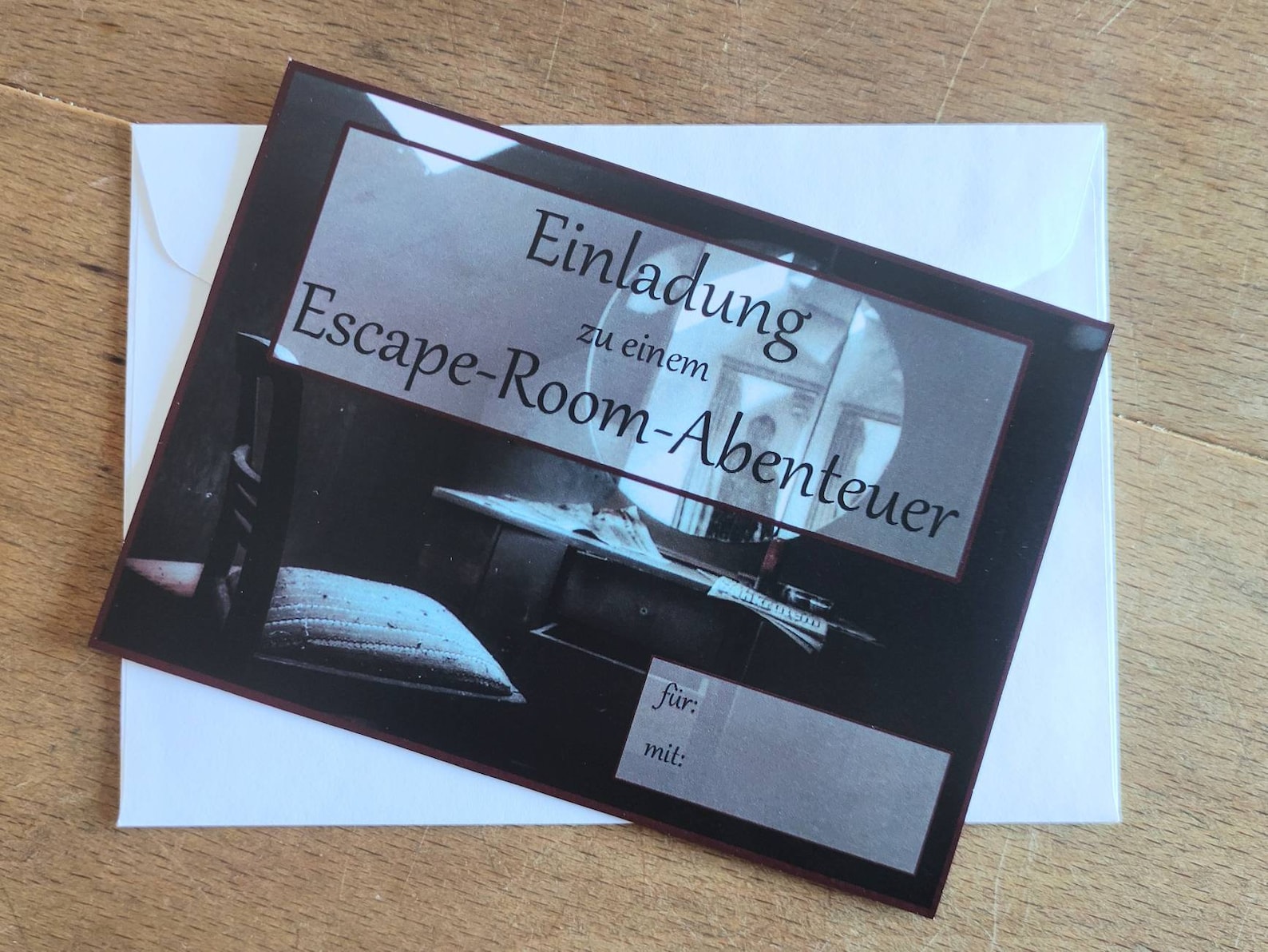 Digitale Einladung Escape-room Vorlage Zum Ausdrucken. - Etsy