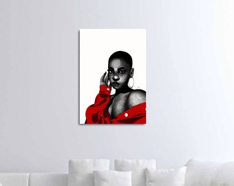 IFEYA、アフリカ美術、アフリカ系アメリカ人美術、アフロセントリックアート、アフリカーナ、黒人女性美術、アフリカの壁画、黒人壁装飾、現代美術