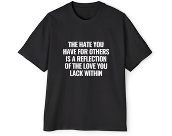 Love Yourself - Tshirt Top for Streetwear Streetstyle Kubitees - Black Owned Etsy Shop - Poetry Shirt Cute Gift Idea