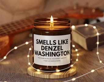 DENZEL WASHINGTON - Smells Like Candle For Funny Birthday Gift Idea Bestfriend Present From Novelty Black Owned Etsy Shop, Kubitees