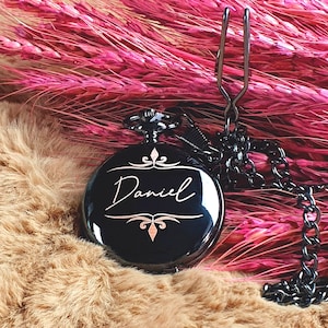 Engraved Pocket Watch for Men: Personalized Groomsmen Gift