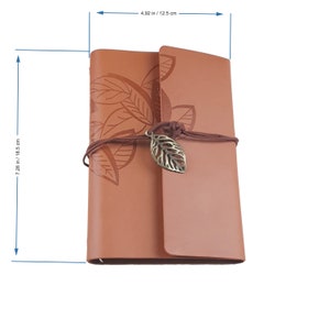 Coffret cadeau journal en cuir personnalisé dans une boîte cadeau, journal en cuir personnalisé, journal avec nom, carnet personnalisé, journal intime personnalisé image 5