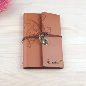 Coffret cadeau journal en cuir personnalisé dans une boîte cadeau, journal en cuir personnalisé, journal avec nom, carnet personnalisé, journal intime personnalisé Only Notebook