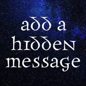 Add a hidden message! (Add-on to Argentium Sterling Silver cuff bracelet purchase ONLY!)